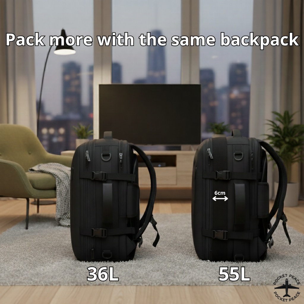 PocketPeace™ - Smart Compression Backpack